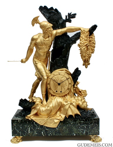 A large French ormolu mantel clock Jason and the Golden Fleece, Leroy Hger du Roi, circa 1815.